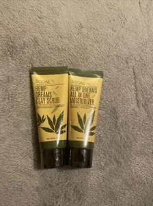 2~ Hemp Dreams~All In One Moisturizer & Clay Scrub 2.82 OZ Each - Picture 1 of 1