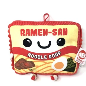 Ramen-San Noodle Soup Ramen Noodles Plush Pillow 9” by Fiesta Red New - Picture 1 of 5