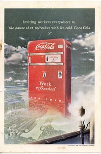 Coca Cola 1948 The Pause That Refreshes Vintage Original Magazine Advertisement - Picture 1 of 6