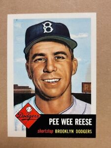 Pee Wee Reese ~ 1991 Topps Archives Ultimate '53 Set #76  Brooklyn Dodgers   -