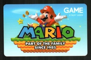 GAME ( UK ) Part of the Family Since 1985, Mario ( 2009 ) Gift Card ( $0 ) - Picture 1 of 1