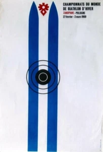 Original Vintage Poster NORDISCHER BIATHLON WC 1968 ZAKOPANE POLEN - Bild 1 von 1