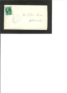 ENTIRE VINTAGE A46a Stamp from DPO Burr Oak, MI. to Bellevue, OH. - Picture 1 of 2