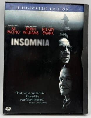 Insomnia DVD Full Screen Edition Al Pacino Robin Williams Great Condition 2002 - Image 1 of 3