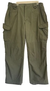 LA Police Gear Basic Operator Mens Green Ripstop Tactical Cargo Pants Sz 40W 30L - Picture 1 of 7