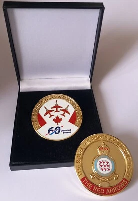 ROYAL AIR FORCE RED ARROWS CANADA 2024 TOUR - 60TH DISPLAY SEASON CHALLENGE COIN
