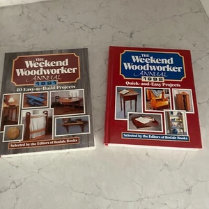 The Weekend Woodworker Annual 1991-92 Build Projects Rodale Books - Lot of 2 - Imagen 1 de 18