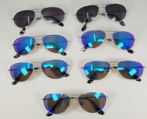 Lot Of 7 Maui Jim Baby Beach MJ245-17 Silver Polarized Sunglasses