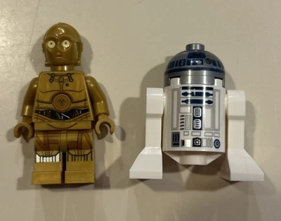 LEGO Star Wars C-3PO & R2-D2 Astromech Protocol Droid Minifigure Lot 75159 75136 - Image 1 of 2