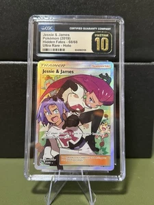 Pokemon SM Hidden Fates Jessie & James 68/68 CGC Pristine 10 - Picture 1 of 6