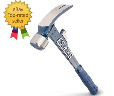 Martillo diente de martillo - 24 oz mango largo garra rasgadora recta con cara fresada y zapatilla Foto 1 de 4