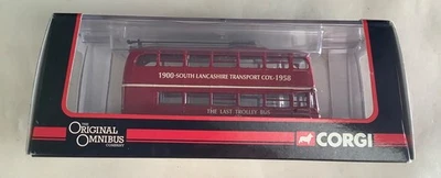 CORGI ORIGINAL OMNIBUS 1:76 SUNBEAM S7 3 AXLE TROLLEY BUS – SOUTH LANCS OM43708 - Image 1 of 4