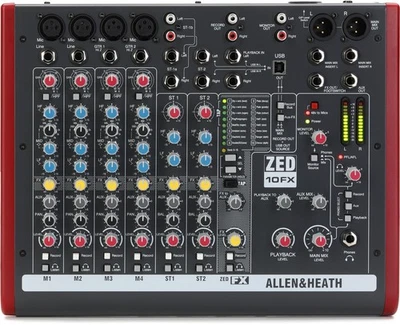 Allen & Heath ZED-10FX 10-channel Mixer with USB Audio Interface and Effects - Image 1 of 4