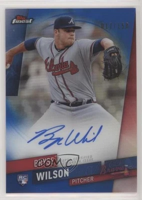 2019 Topps Finest Auto Blue Refractor /150 Bryse Wilson #FA-BW Rookie Auto RC - Image 1 of 2