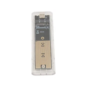 M.2 NVMe SSD Enclosure NVMe To USB C 3.1 10Gbps Clear Enclosure Support NEW - Afbeelding 1 van 12