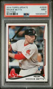 2014 Topps Update Mookie Betts #US26 Rookie Card Dogers ๐ฅ PSA 9 MINT ๐ฅ - Picture 1 of 3