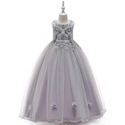 Elegante Navidad Princesa Niñas Damas de honor Niños Vestidos Boda Cumpleaños Vestido Foto 1 de 4