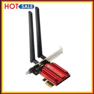 WiFi 6 Bluetooth-Compatible 5.2 PCI-E Adapter PC Dual Band 2.4G+5G Network Card - Afbeelding 1 van 10