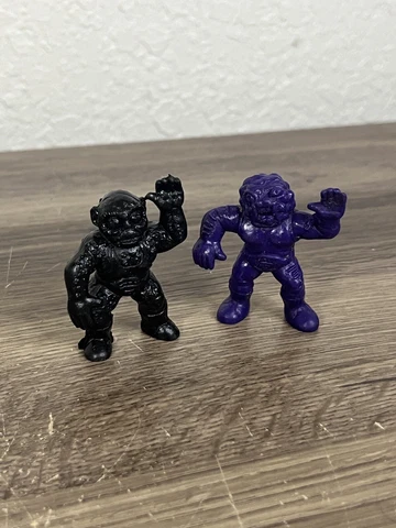 Weird Ball Wrestlers Lot Vintage TMAC Figures Muscle Monsters Purple Black 1986 Cover