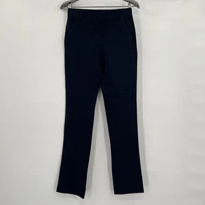 Quince Navy Ponte Pants - Straight Leg - Faux Pockets - L Petite - 28" - NWT - Picture 1 of 3