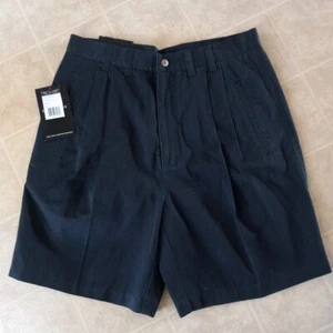 Greg Norman Mens Golf Shorts 32 Black Pleat Front Pockets NEW - Picture 1 of 3