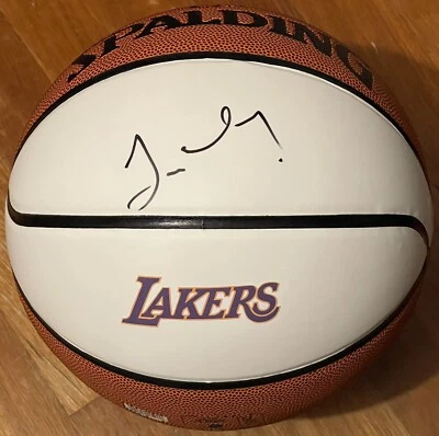 James Worthy Signed Autographed Los Angeles Lakers Logo Basketball Big Game JSA - Image 1 of 4