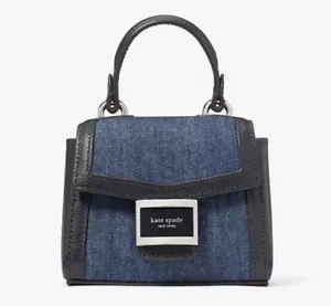 Kate Spade New York Katy Denim Micro Crossbody New - Picture 1 of 10