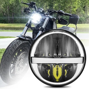 5.75" 5-3/4 LED Headlight Assemblies High/Low Beam Lamp Bulb w/ DRL Waterproof - Picture 1 of 12