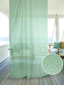 Jamaika Gardine aus transparentem Schleier Farbe Wassergrün (Farbe 5) - Bild 1 von 1