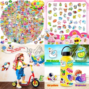 800Pcs Water Bottle Stickers Stickers for Kids Vinyl Waterproof Cool Scrapbook S - Picture 1 of 8