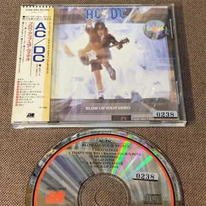 AC/DC Blow Up Your Video JAPAN CD 32XD-943 w/OBI, No INSERT former Rental 1988 - Picture 1 of 6