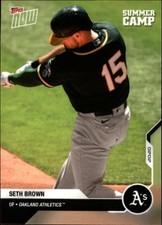 2020 Topps Now Road to Opening Day OD-518 Seth Brown Oakland Athletics  Summer C