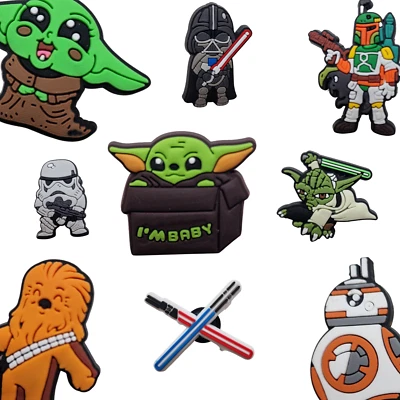 Starwars For Croc Charms Mandalorian Yoda Baby Vibrant variations Bundles