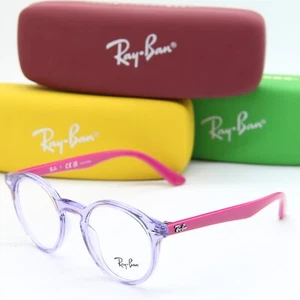 NEW RAY-BAN JUNIOR RB 1594 3810 VIOLET AUTHENTIC EYEGLASSES W/CASE 42-19 - Picture 1 of 3