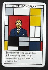 1 x card of Piet Mondrian - Painter Neoplasticism - A01