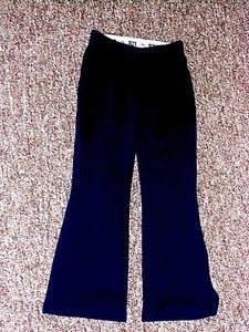 JUSTICE "SHARE A SMILE"  WARM PANTS NAVY BLUE SIZE 6 COTTON BLEND - Picture 1 of 3