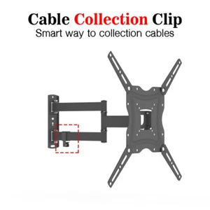 Full Motion Tilt 15° TV Wall Mount Bracket 26 32 37 40 42 47 50 52 55" LCD LED - Picture 1 of 10