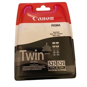 Canon PIXMA Twin 2 Inks Black Original Genuine Ink Tanks 525 PGBK PGI-525PGBK - Picture 1 of 9