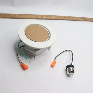 HALO RA Integrated LED Recessed Adjustable Gimbal Light Trim White 4" - Picture 1 of 4