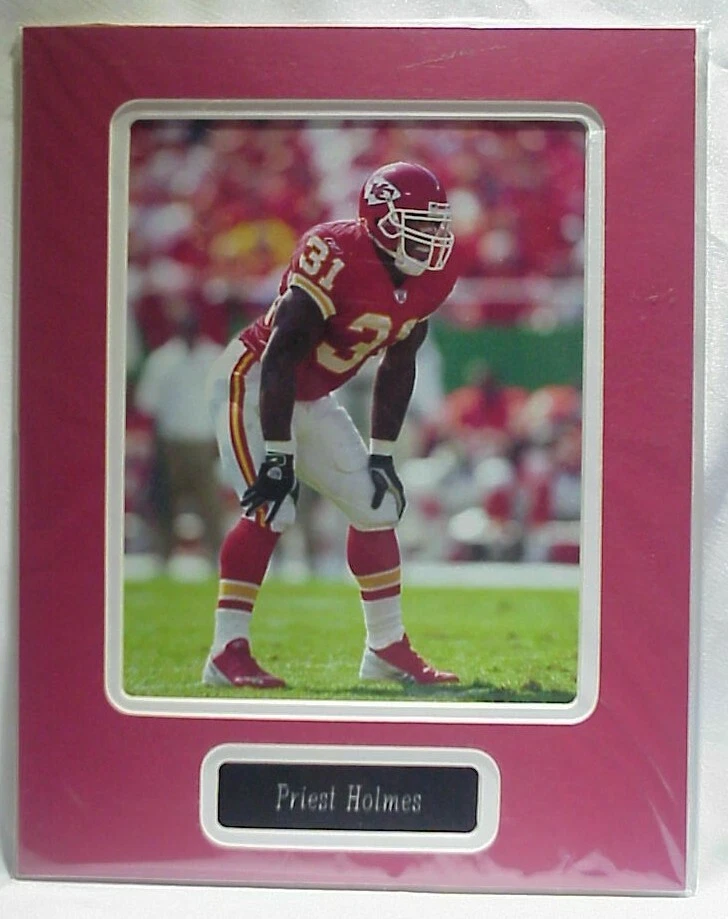 Foto mate y placa de identificación del sacerdote Holmes Chiefs NFL 11x14 lista para enmarcar C71 Foto 1 de 1