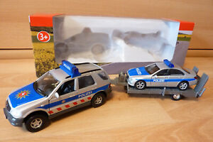 WELLY Polizei Set Mercedes-Benz Polizeiauto komplett in OVP **TOP**