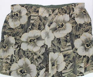Pantalones cortos de natación Speedo verdes florales para hombre talla pequeña interior de malla - Imagen 1 de 9