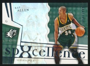 2003 SPX Ray Allen SPXcellence #108 3454/3999 HOF Seattle Supersonics HOF NBA SP