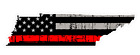 Autocollant ligne rouge mince - autocollant drapeau gris en lambeaux État du Tennessee - différentes tailles