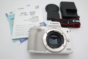Canon EOS Kiss M2 White Body Mirrorless Camera from Japan (f01993) - Picture 1 of 10