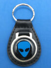 ALIEN - BLUE - AUTO LEATHER KEYCHAIN KEY CHAIN RING FOB #171