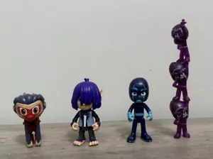 PJ Masks Ninjalinos Purple Stacking Figures w Night Ninja & Wolf Guy & Monkey - Picture 1 of 21