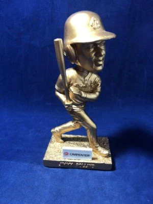 Bobblehead dorado Jimmy Rollins Reading Fightin Philadelphia Phillies 50th 2016 Foto 1 de 4