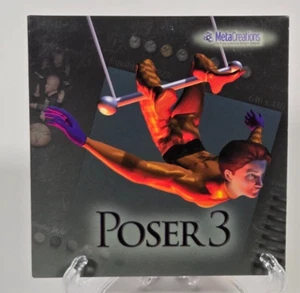 RARE Curious Labs POSER 3 SOFTWARE MAC WINDOWS CD 3D Graphic Design Animation - Picture 1 of 2