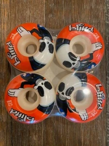 Blind Reaper Character Skateboard Wheels 52mm 99A White/Red (Set of 4) NEW - Picture 1 of 4